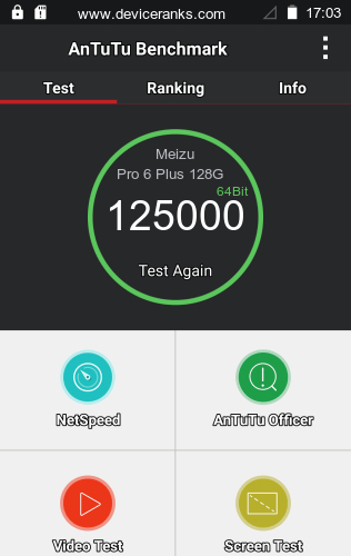 AnTuTu Meizu Pro 6 Plus 128GB
