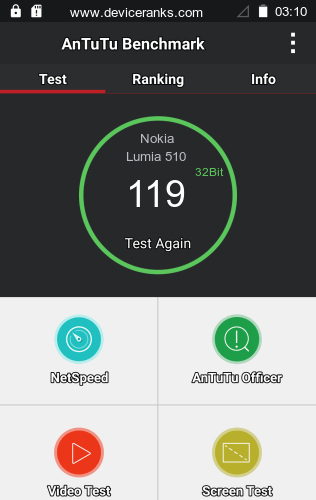 AnTuTu Nokia Lumia 510