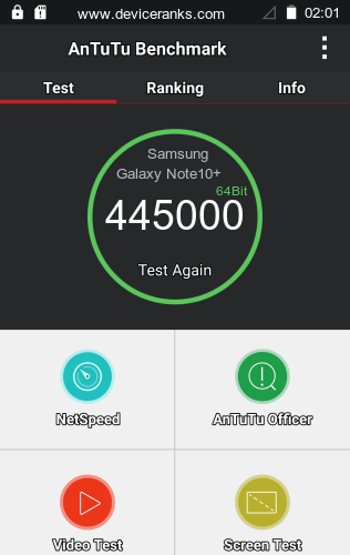 AnTuTu Samsung Galaxy Note10+ Exynos