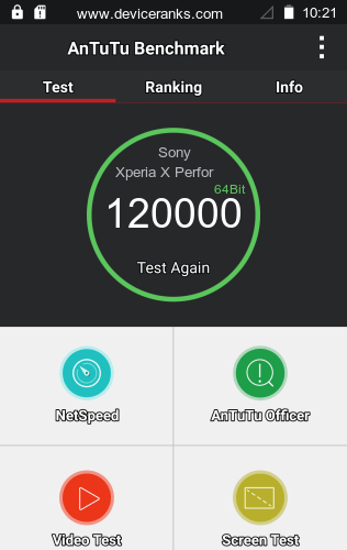 AnTuTu Sony Xperia X Performance