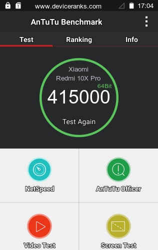 AnTuTu Xiaomi Redmi 10X Pro
