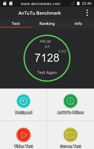 AnTuTu мобильный телефон AllCall A1 AnTuTu AllCall A1
