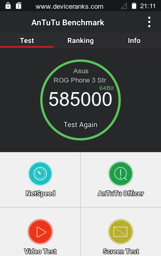 AnTuTu Asus ROG Phone 3 Strix Edition