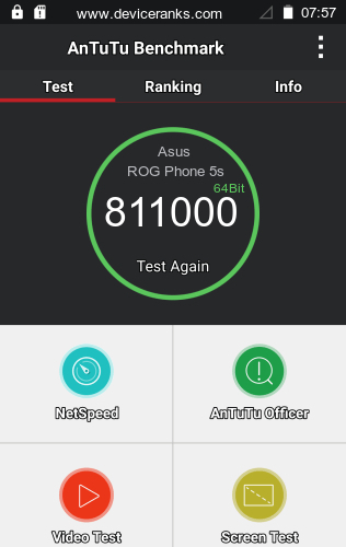 AnTuTu мобильный телефон Asus ROG Phone 5s AnTuTu Asus ROG Phone 5s