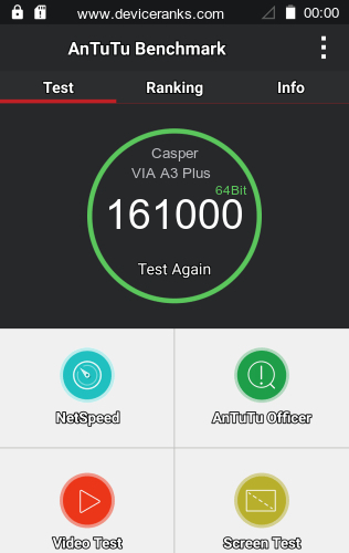 AnTuTu мобильный телефон Casper VIA A3 Plus AnTuTu Casper VIA A3 Plus