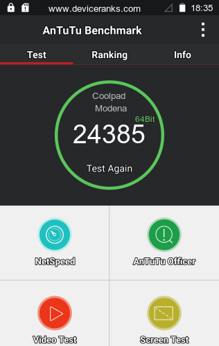 AnTuTu мобильный телефон Coolpad Modena AnTuTu Coolpad Modena