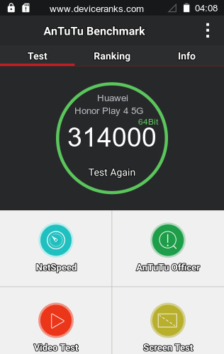 AnTuTu Huawei Honor Play 4 5G