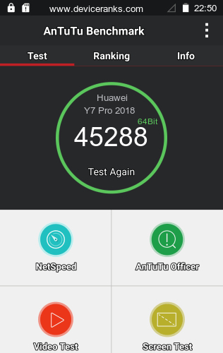AnTuTu Huawei Y7 Pro 2018