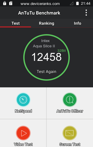 AnTuTu мобильный телефон Intex Aqua Slice II AnTuTu Intex Aqua Slice II