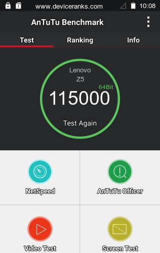 AnTuTu Lenovo Z5