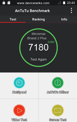 AnTuTu мобильный телефон Micromax Bharat 2 Plus AnTuTu Micromax Bharat 2 Plus
