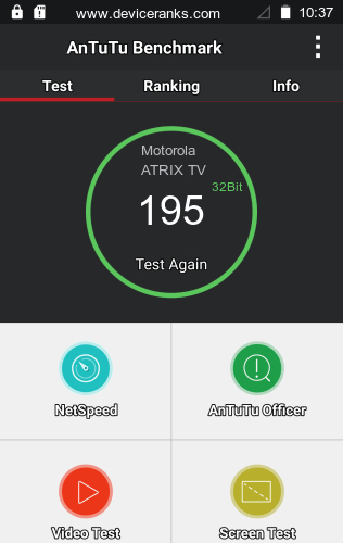 AnTuTu Motorola ATRIX TV