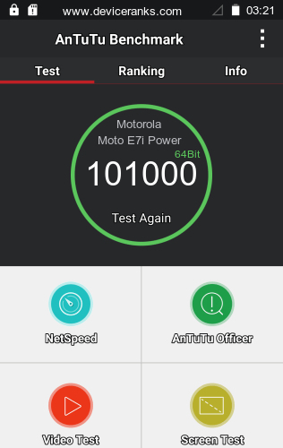 AnTuTu мобильный телефон Motorola Moto E7i Power AnTuTu Motorola Moto E7i Power
