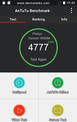 AnTuTu мобильный телефон Philips Xenium W9588 AnTuTu Philips Xenium W9588
