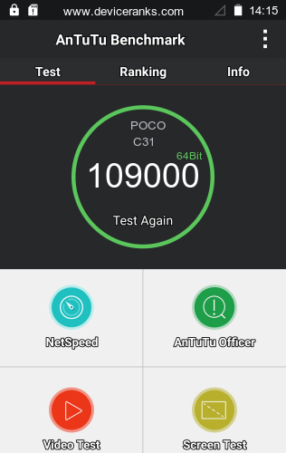 AnTuTu мобильный телефон POCO C31 AnTuTu POCO C31