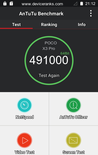 AnTuTu POCO X3 Pro