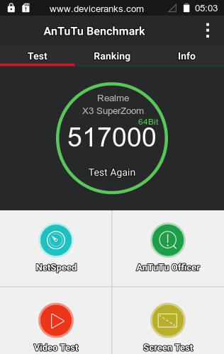 AnTuTu Realme X3 SuperZoom