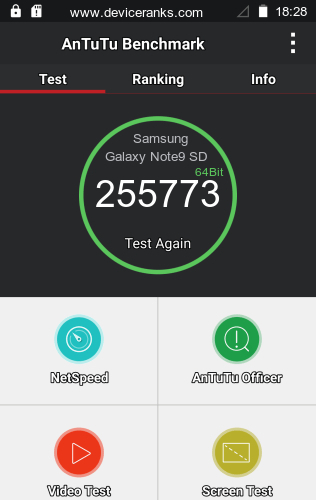 AnTuTu Samsung Galaxy Note9 SD845