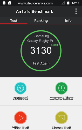 AnTuTu мобильный телефон Samsung Galaxy Rugby Pro AnTuTu Samsung Galaxy Rugby Pro