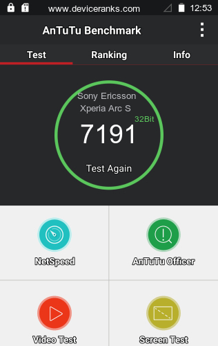 AnTuTu мобильный телефон Sony Ericsson Xperia Arc S AnTuTu Sony Ericsson Xperia Arc S