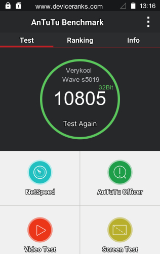 AnTuTu Verykool Wave s5019
