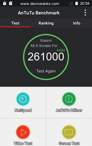 AnTuTu мобильный телефон Xiaomi Mi 8 Screen Fingerprint Edition AnTuTu Xiaomi Mi 8 Screen Fingerprint Edition