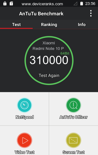 AnTuTu Xiaomi Redmi Note 10 Pro Global