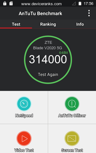 AnTuTu ZTE Blade V2020 5G