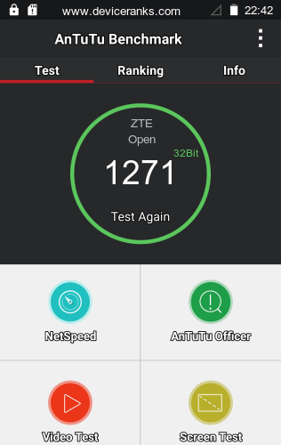 AnTuTu мобильный телефон ZTE Open AnTuTu ZTE Open
