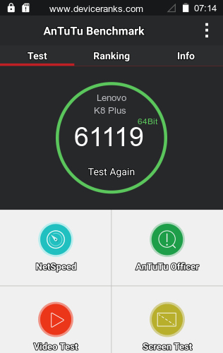 AnTuTu мобильный телефон Lenovo K8 Plus AnTuTu Lenovo K8 Plus