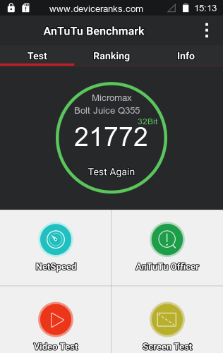 AnTuTu мобильный телефон Micromax Bolt Juice Q3551 AnTuTu Micromax Bolt Juice Q3551